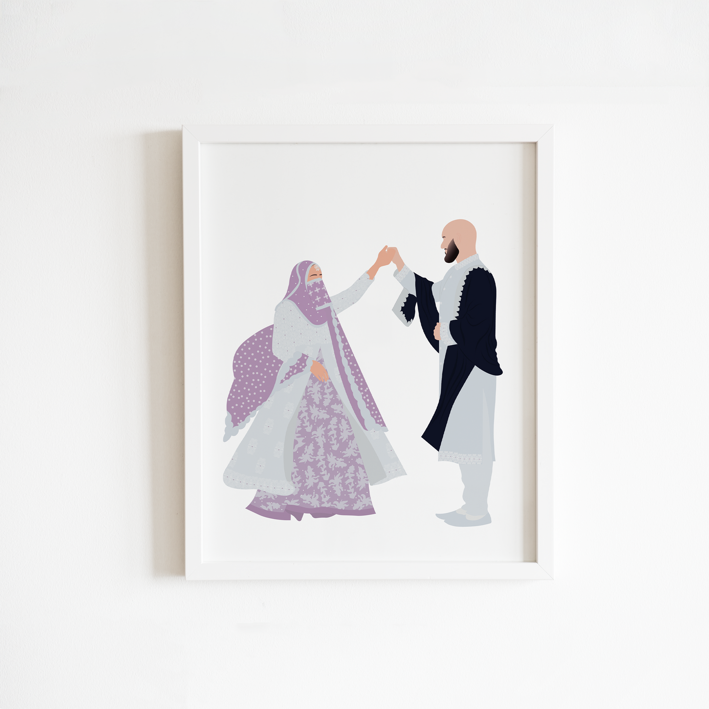 Couple Illustrated Frame