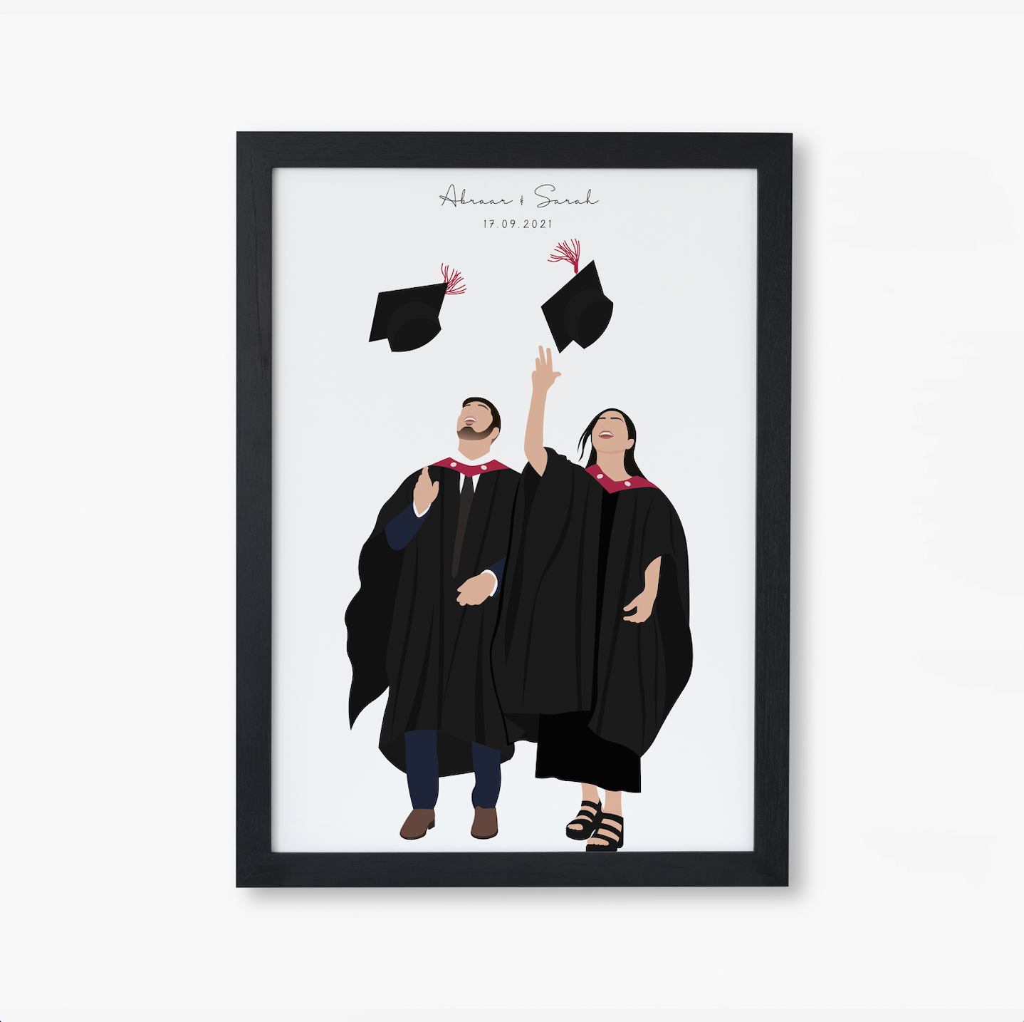 Graduation Illustrated Frame