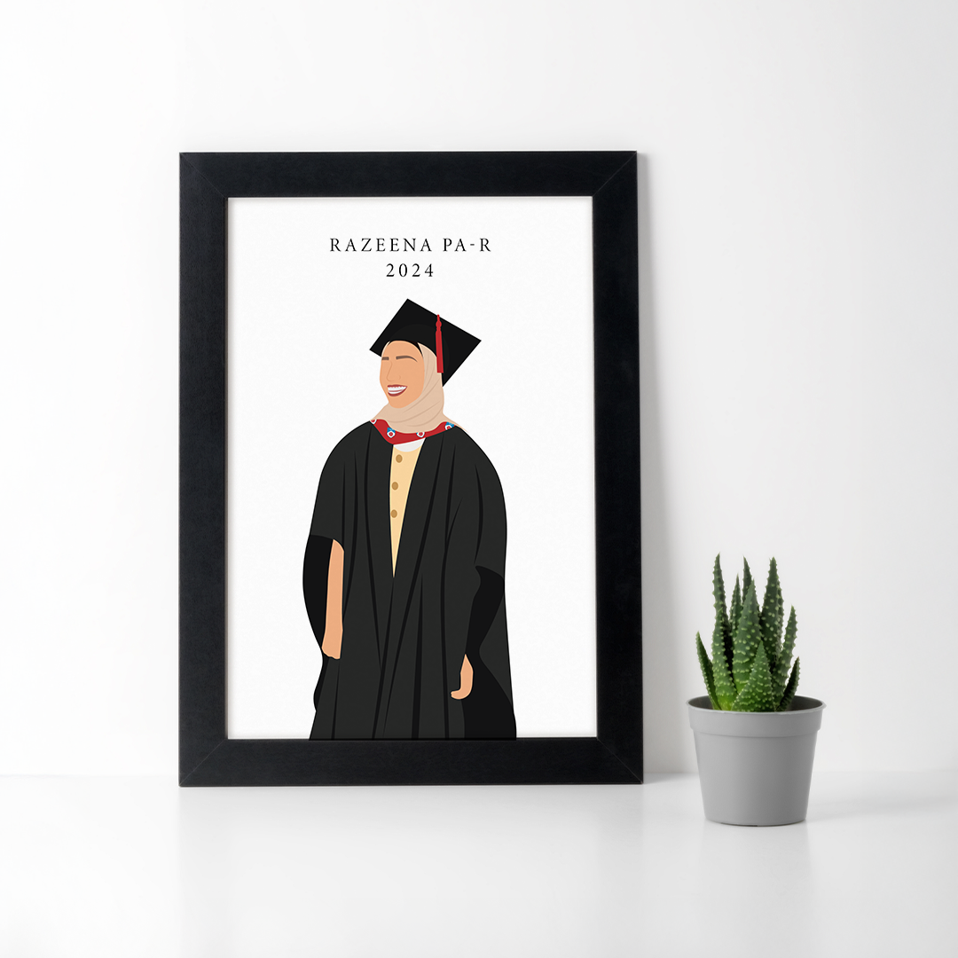 Graduation Illustrated Frame